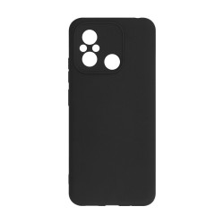 Funda de Silicona con Marco de Cámara para Xiaomi Redmi 12c Negro